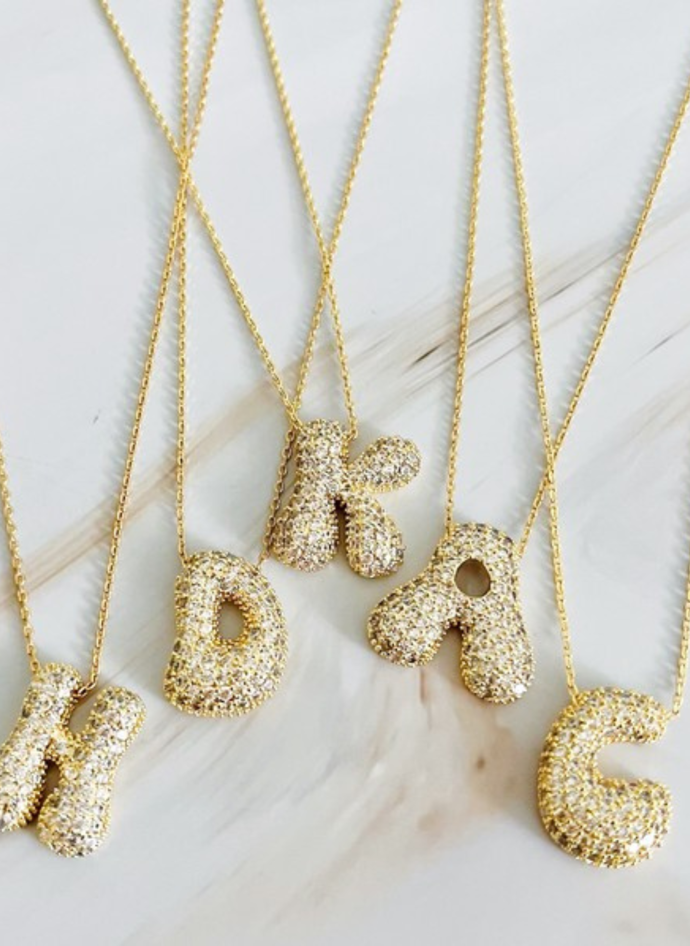 Jewelry Crystal Initial Pendant Crystal Initial Necklace Crystal