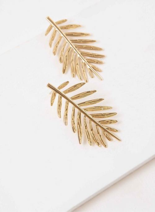 Palm Statement Earrings