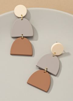 Geo Shape Drop Earrings