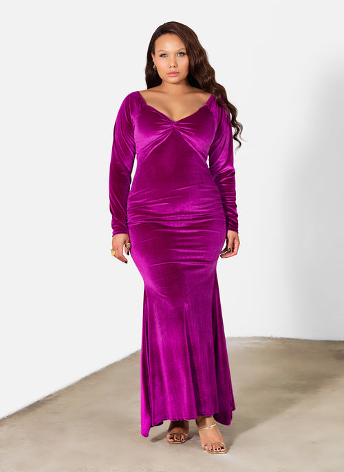 Rosalie Velvet Mermaid Gown