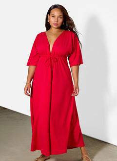Silvia Kimino Sleeve Maxi Dress