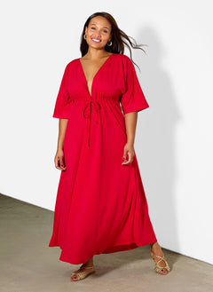 Silvia Kimino Sleeve Maxi Dress