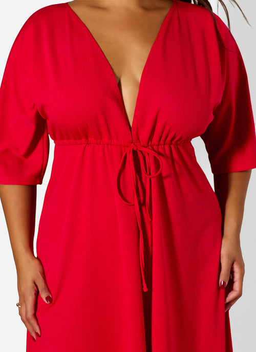 Silvia Kimino Sleeve Maxi Dress