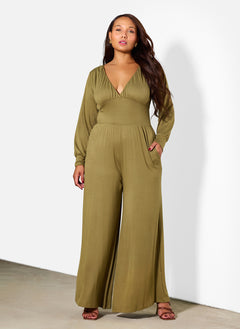 Susan Drop Waist Wide Leg Jumpsuit