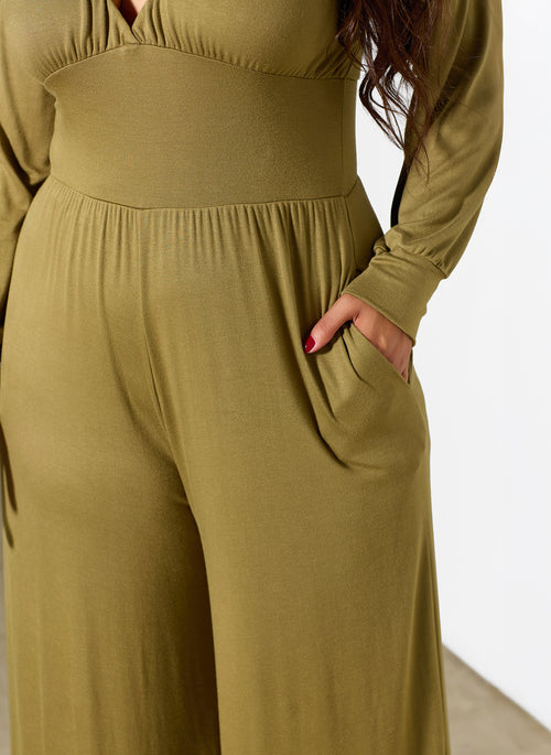 Susan Drop Waist Wide Leg Jumpsuit