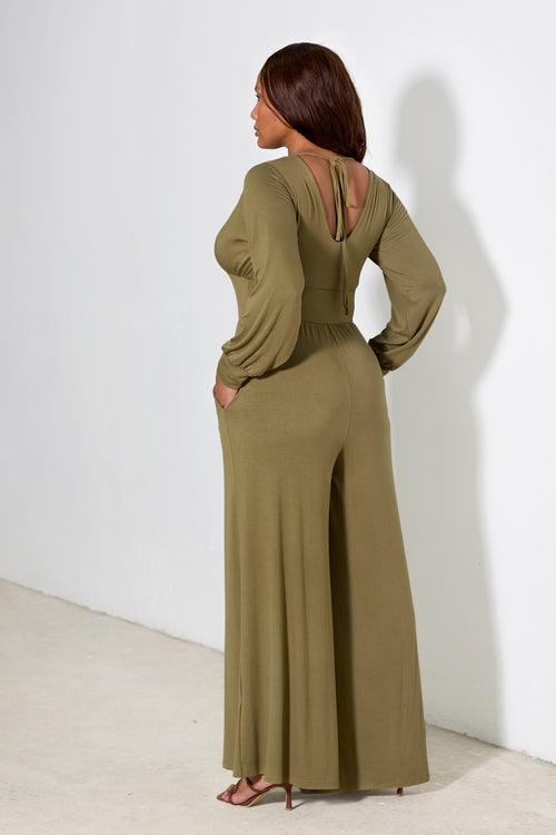 Susan Drop Waist Wide Leg Jumpsuit