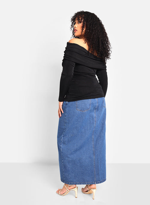 Uma Slinky Off Shoulder Top