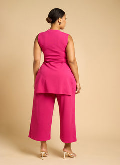 Azora Straight Leg Pants - Magenta
