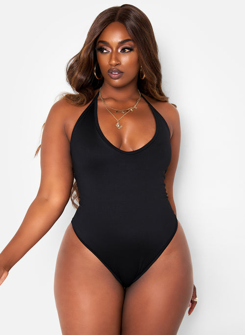 Beach House Scoop Neck Swimsuit - Black