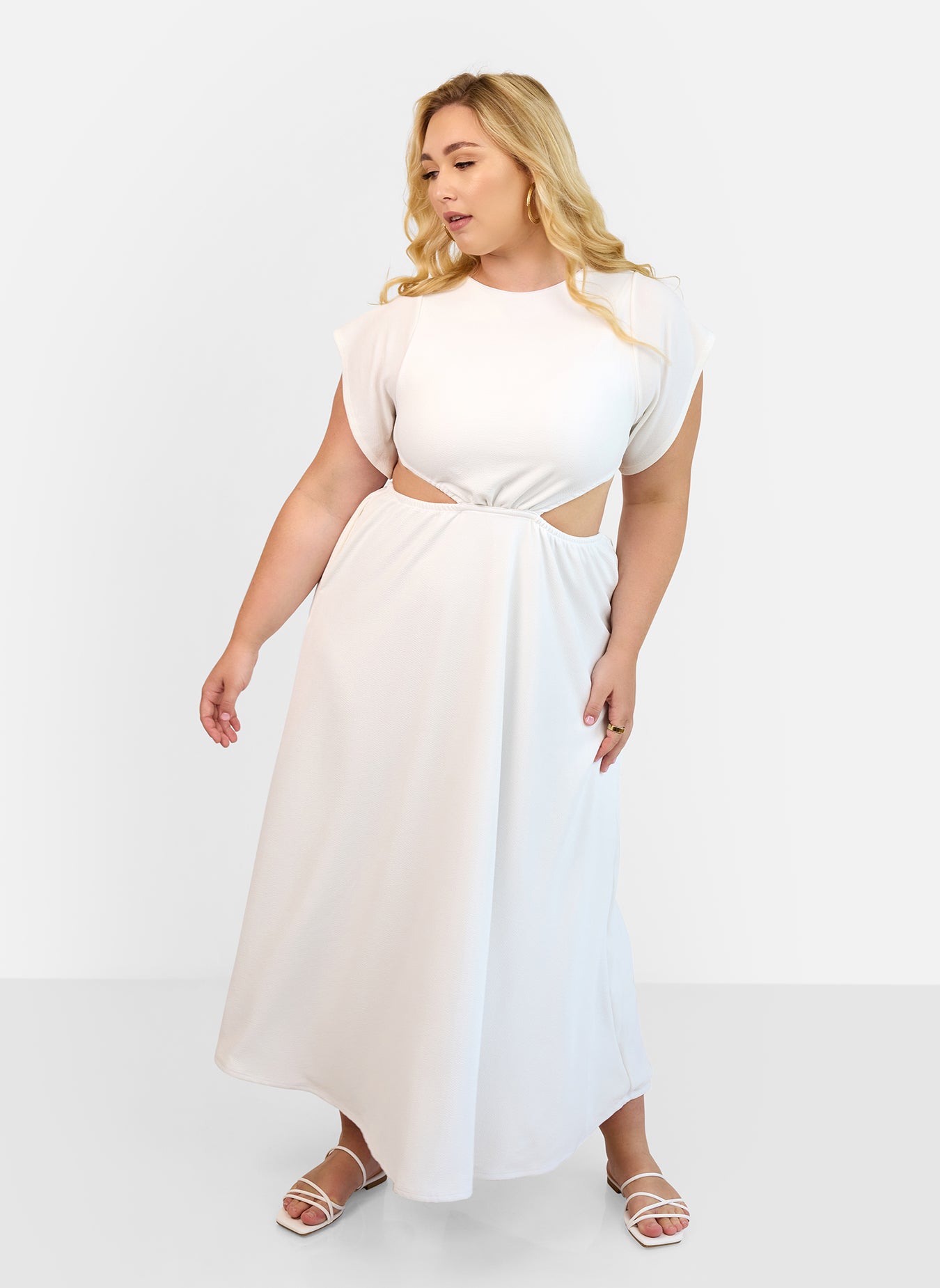 Blanche Cut Out Maxi Dress REBDOLLS