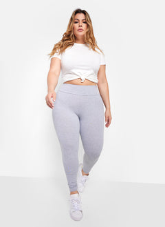 Essential High Waist Leggings - Gray