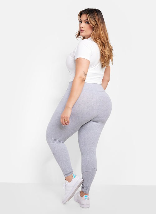 Essential High Waist Leggings - Gray