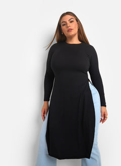 Get With Me Side Slit Top