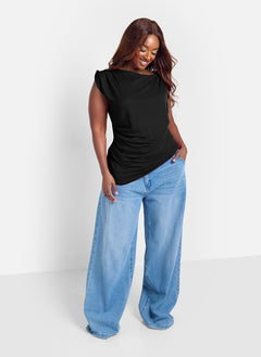 Gabriella Draped Sleeveless Top