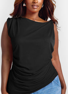 Gabriella Draped Sleeveless Top