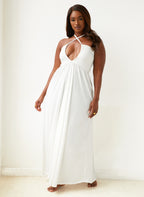 Lottie Halter Neck Maxi A Line Dress