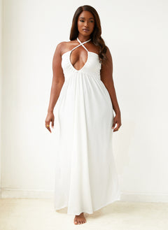 Lottie Halter Neck Maxi A Line Dress