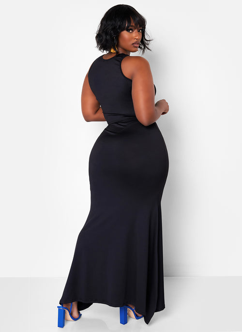 Love Again Low Rise Maxi Bodycon Skirt