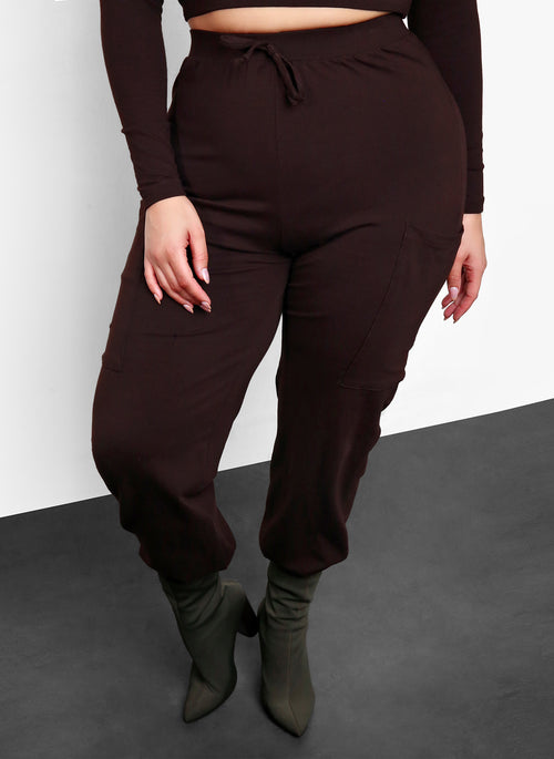 No Mercy Jogger Set - Brown