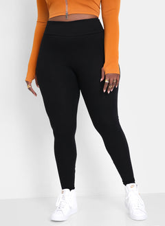 Not So Basic Cotton High Waist Leggings