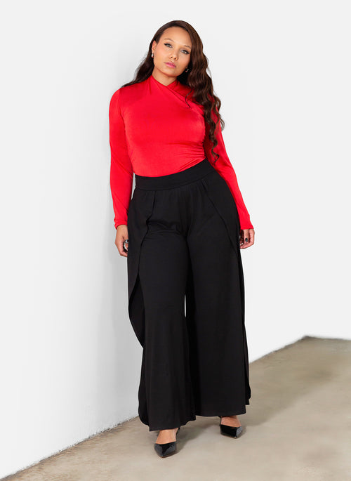 Paige Cross Over Neckline Bodysuit