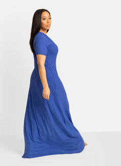 Lori Button Down Ribbed Maxi Dress