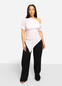 Emma Ruched Asymmetrical Top