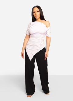 Emma Ruched Asymmetrical Top
