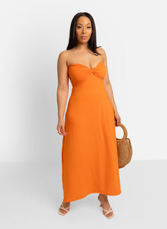 Lily Sweetheart Neckline A-Line Midi Dress
