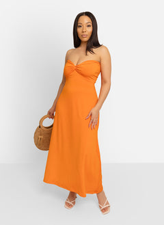 Lily Sweetheart Neckline A-Line Midi Dress