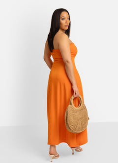 Lily Sweetheart Neckline A-Line Midi Dress