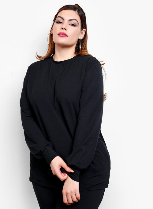 Relaxed Fit Joggers Set - Black