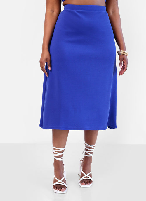 Tap In A Line Midi Skirt