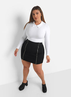 Riley Collared Long Sleeve Top