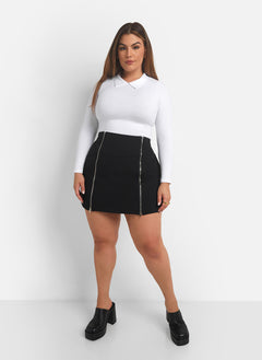 Riley Collared Long Sleeve Top