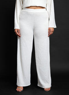Sima Textured Wide Leg Pants