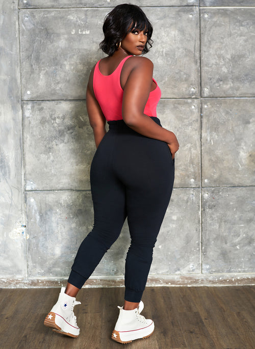 Essential Halter Neck Bodysuit - Fuchsia