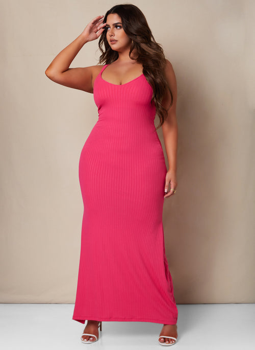 Flawless Ribbed Maxi Bodycon Dress