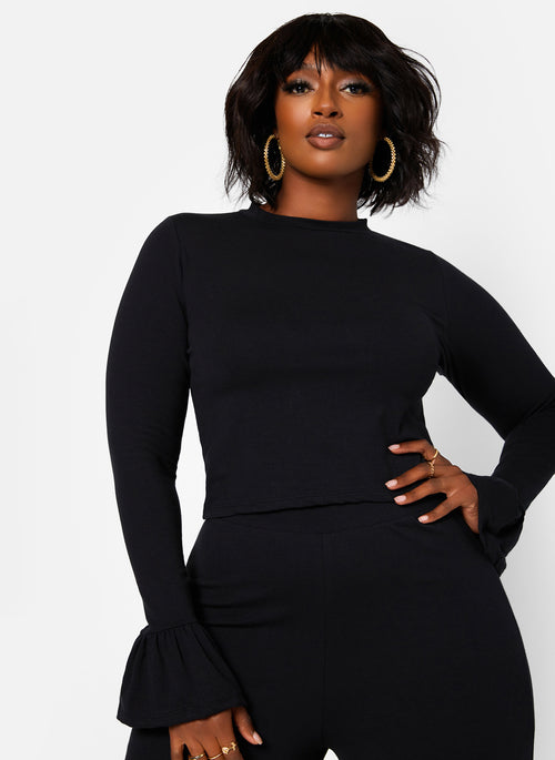 Keep Watching Bell Sleeve Top