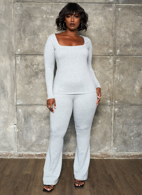 Maddy Square Neck Long Sleeve Top