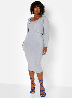 Nadine Button Front Cropped Cardigan