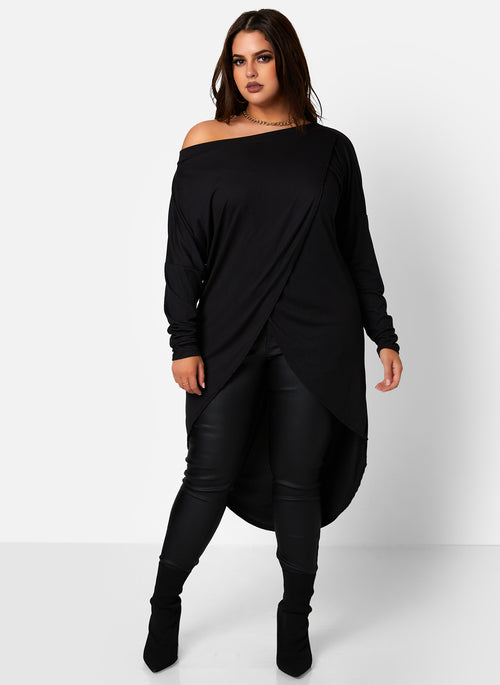 On The Go Ribbed High Low Top