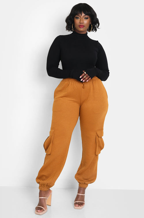 Black Turtleneck Thumbhole Bodysuit Plus Size