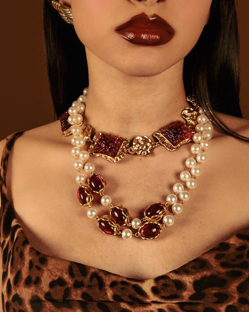 ByLolita "El Paraiso" Necklace - Ruby Red