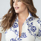 Dinah Button Down A-Line Midi Dress