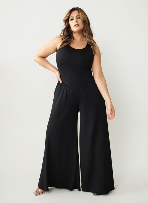 Monique Drop Waist Wide Leg Jumpsuit