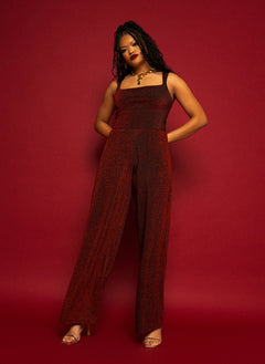 Carol Shimmer Wide Leg Jumpsuit