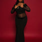 Gloria Mesh Bodice Maxi Dress
