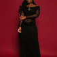 Gloria Mesh Bodice Maxi Dress