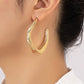 Twisted Metal Hoop Earrings
